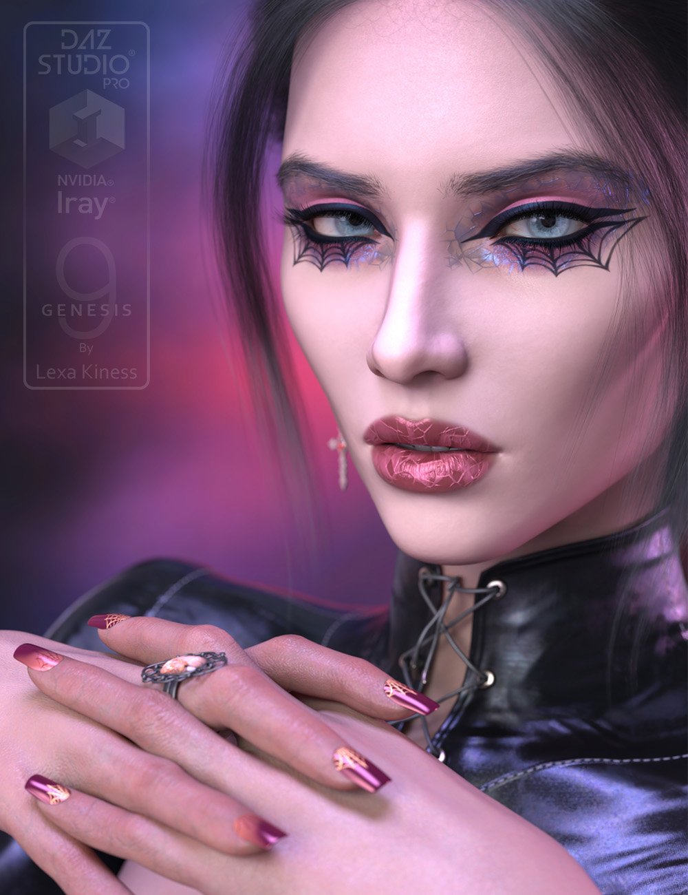 Gothic Makeup Geoshells and Merchant Resource for Genesis 9