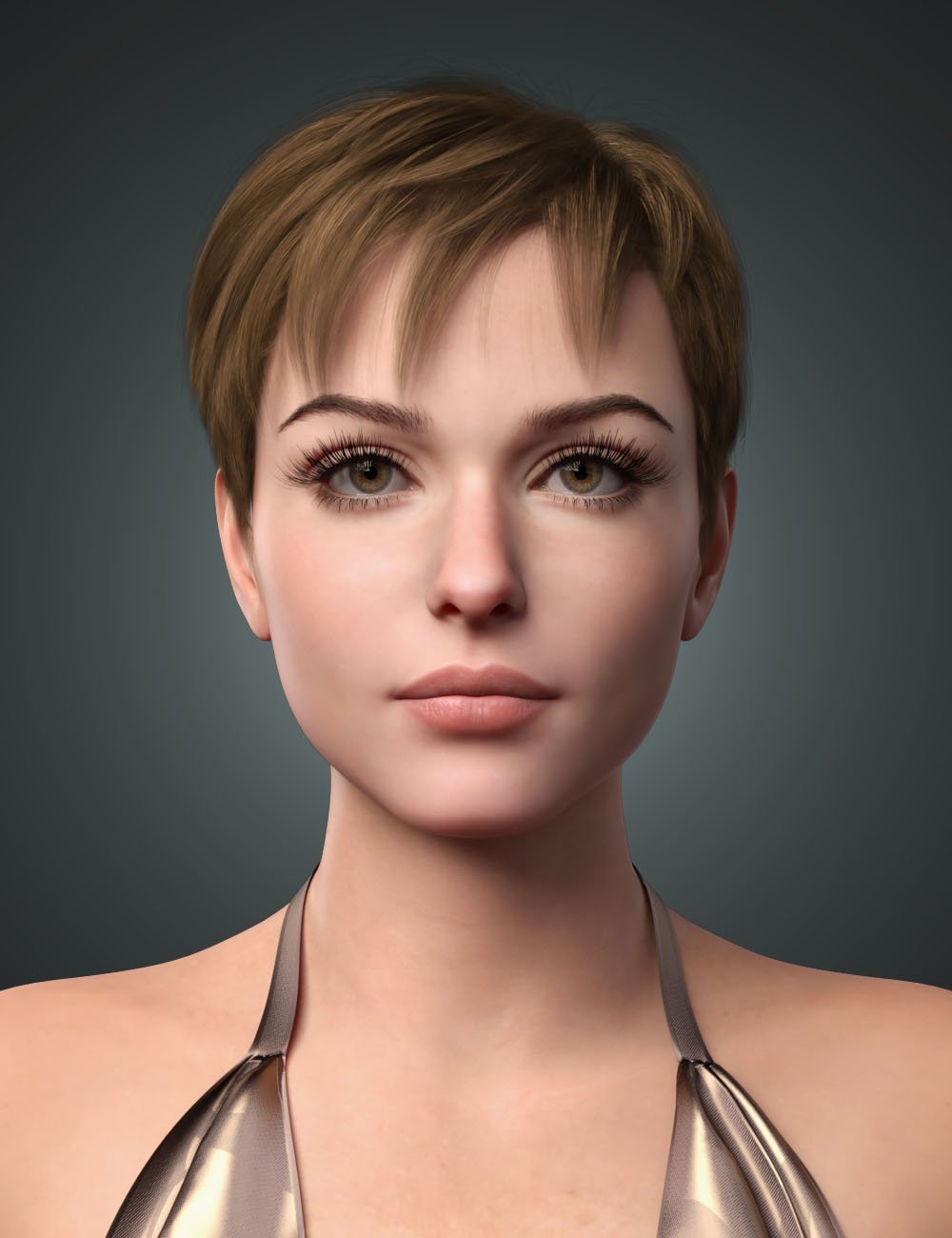 Layered Pixie Cut Hair for Genesis 9