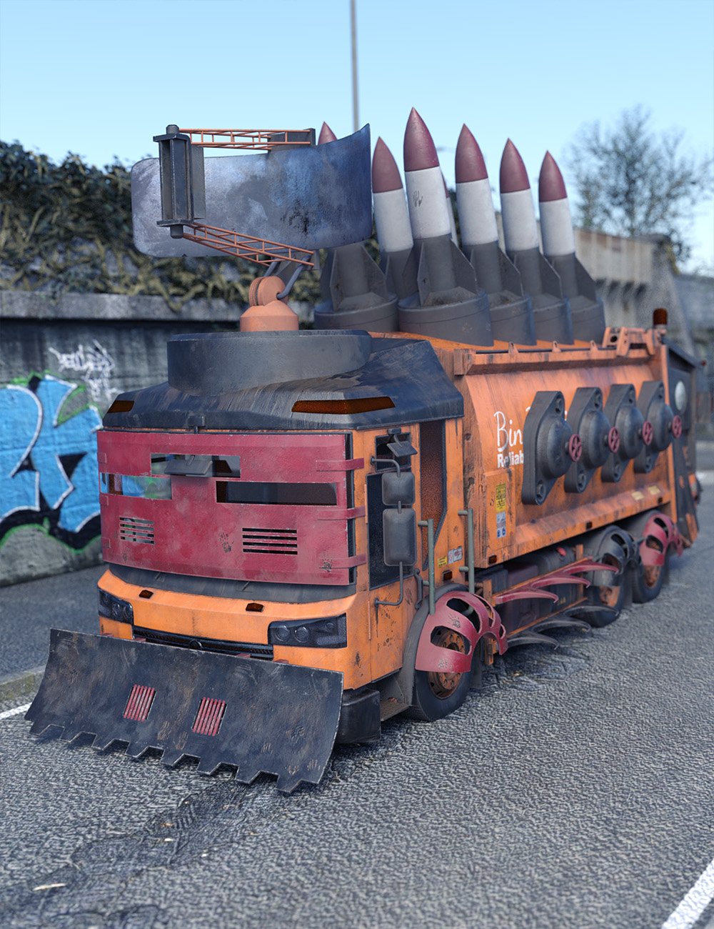 Apocalyptic Bin Lorry Add On