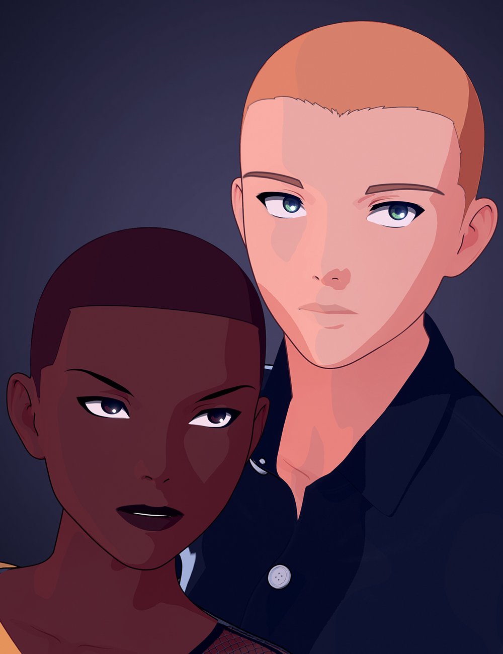 Buzzed Anime Hair Collection for Genesis 9 Toon