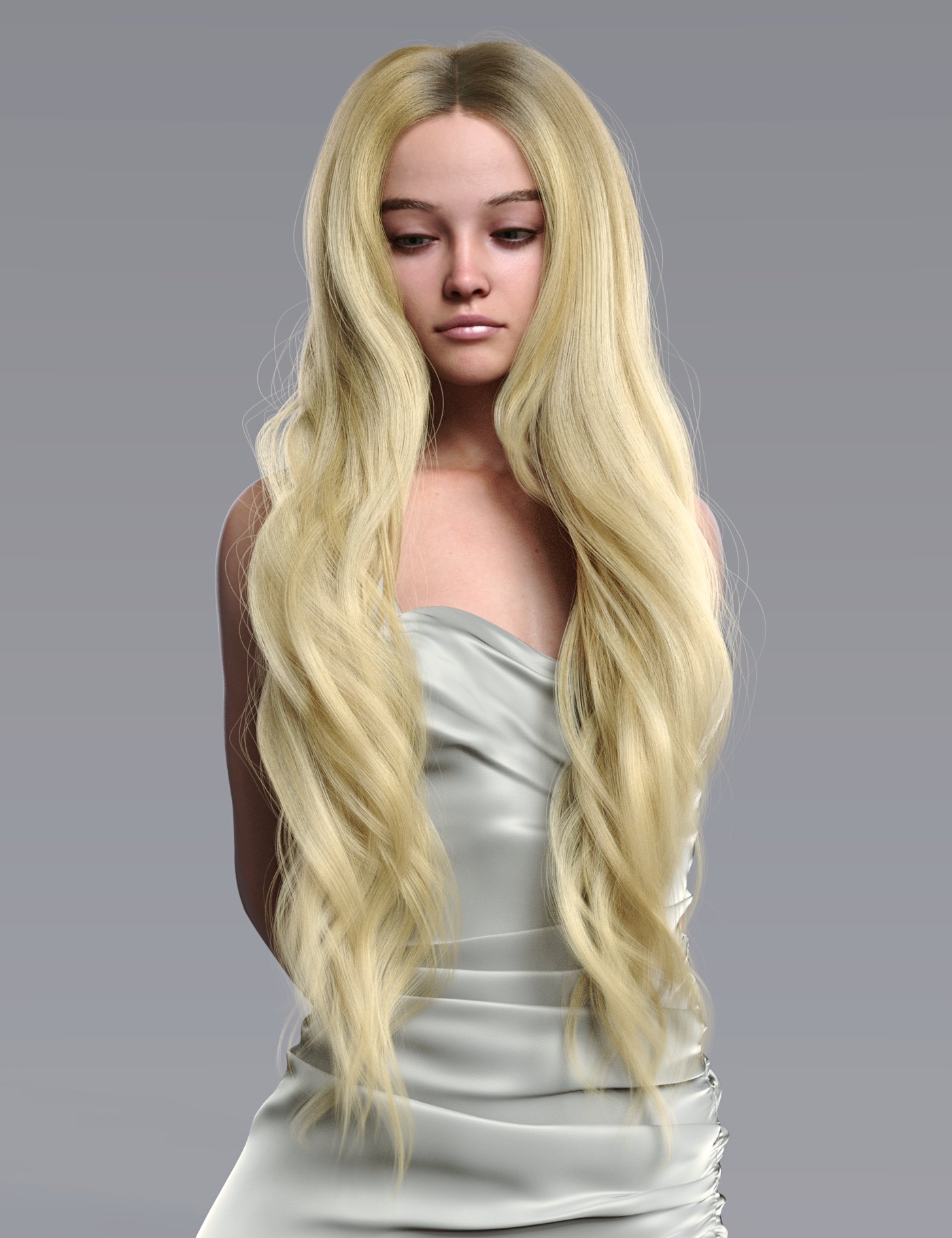 dForce Anika Hair for Genesis 9