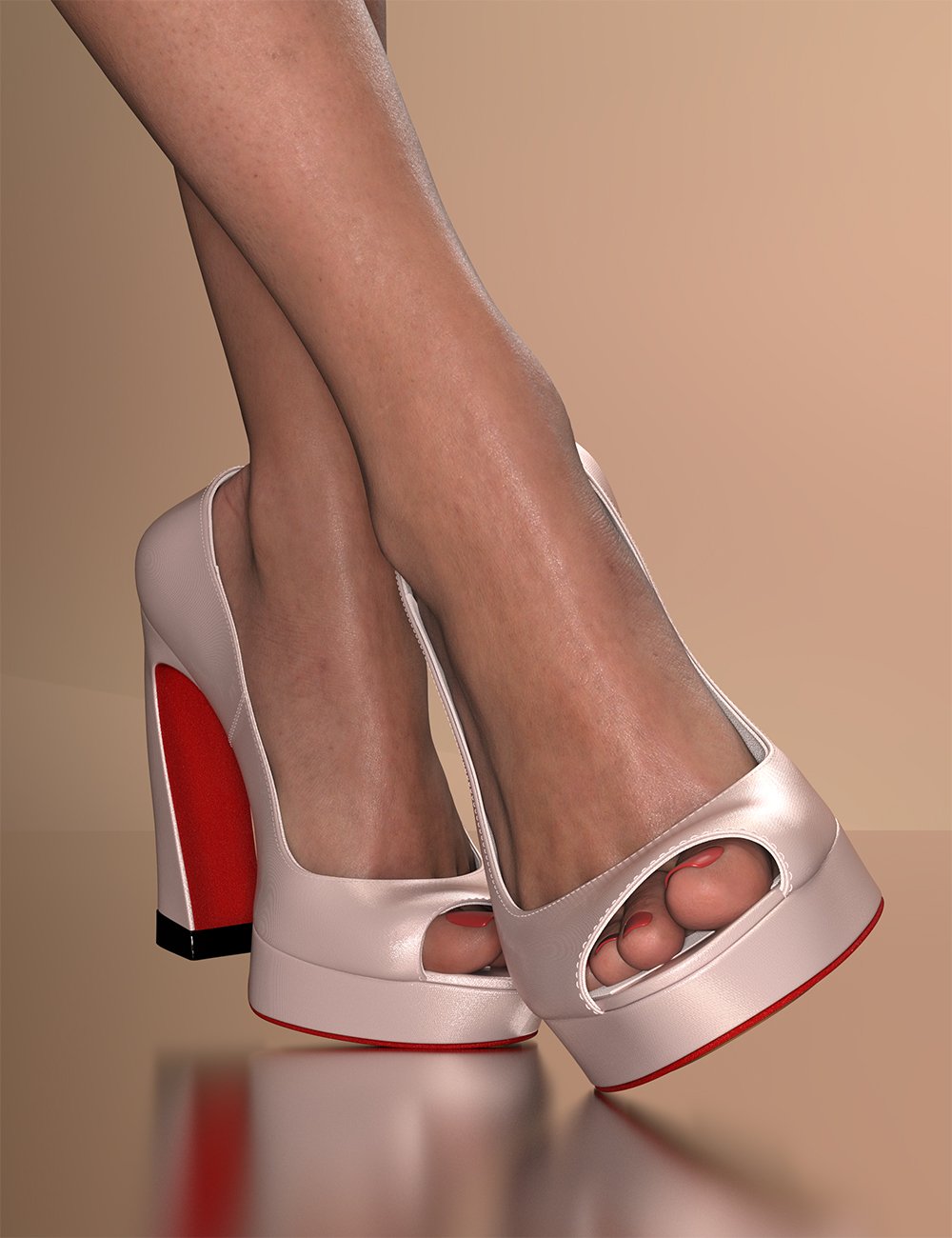 Fashion Basics: Paris Runway Heels for Genesis 8.1 Female and Victoria 8.1