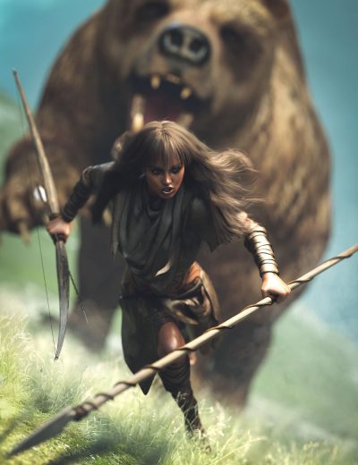 dforcetribalhuntressoutfitandprops00maindaz3d