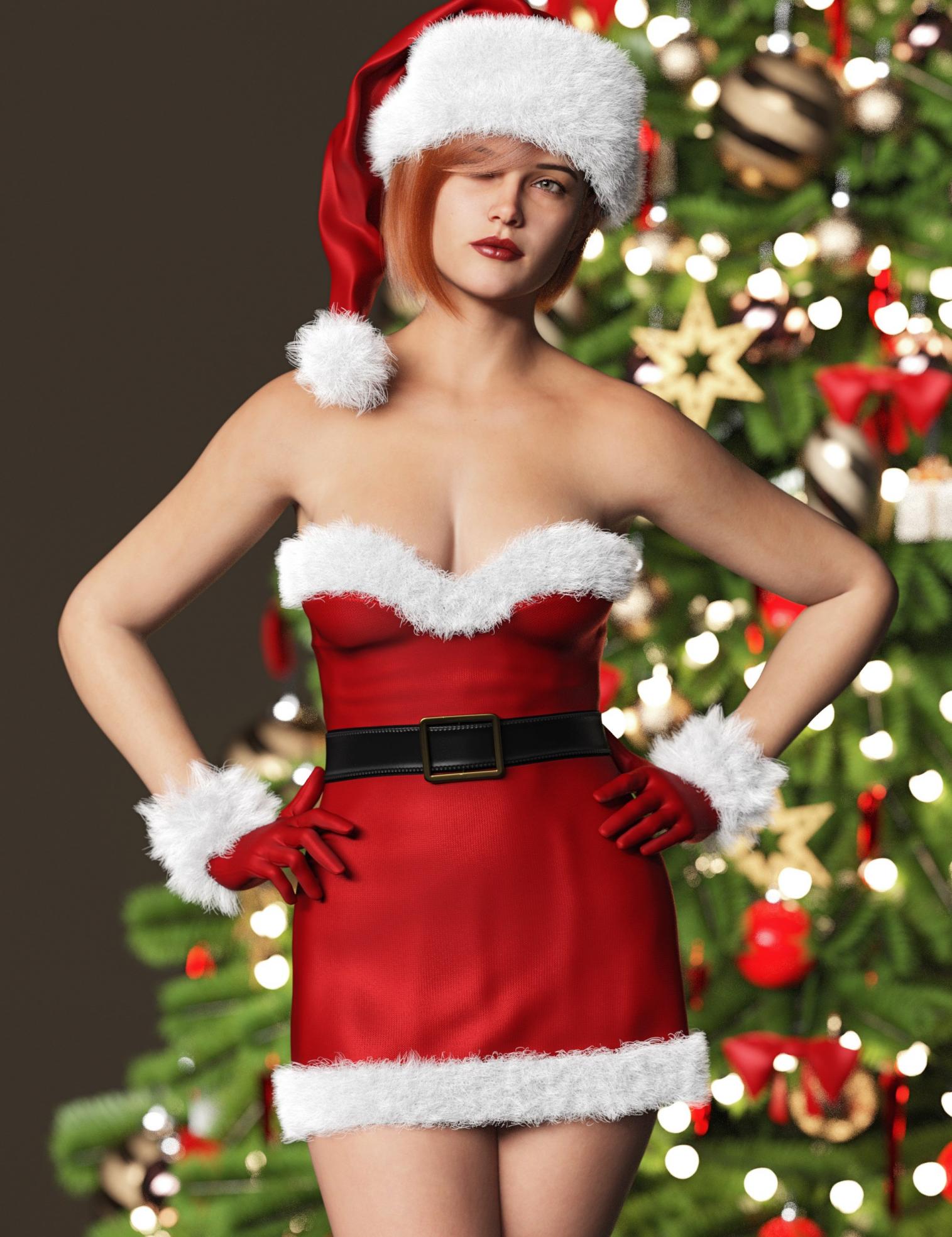 dForce XMAS Dress Outfit for Genesis 9