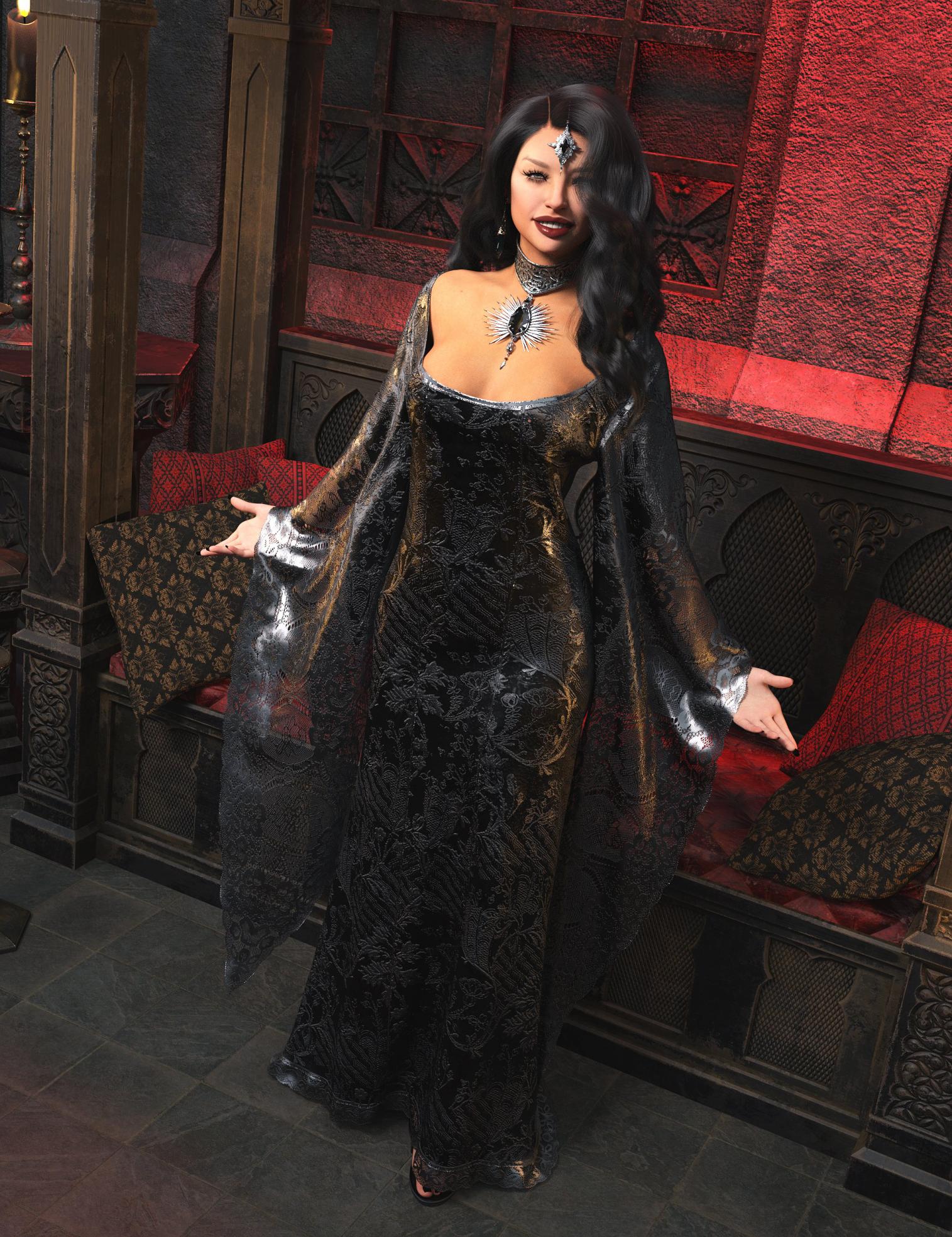 VERSUS – dForce Gothic Queen for Genesis 9 and 8 Female Texture Add-On