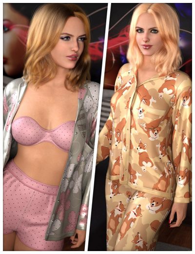 slumbertimetexturesfordforcelongsatinpyjamaset00maindaz3d